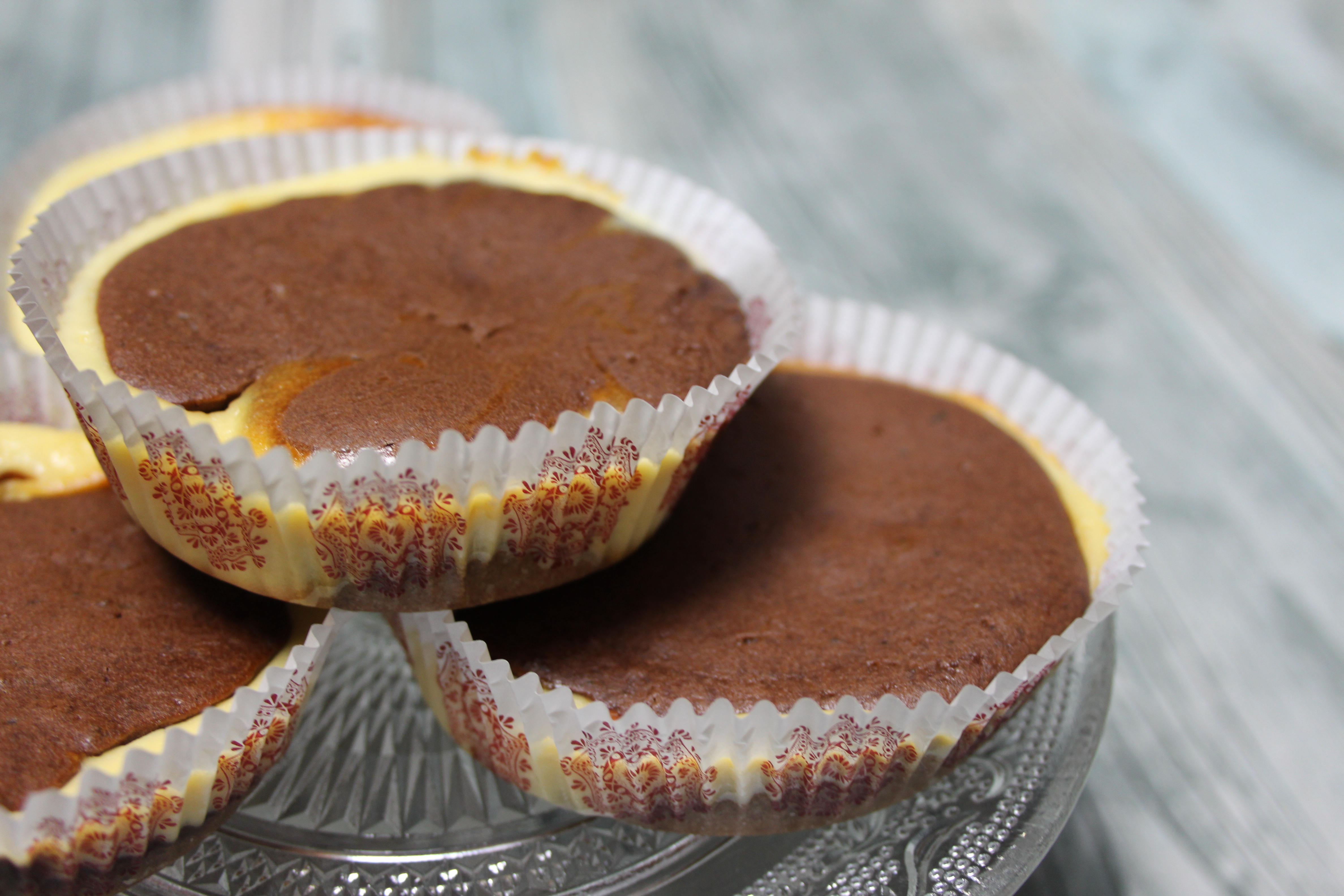 Schokoladen Cheesecake Muffins