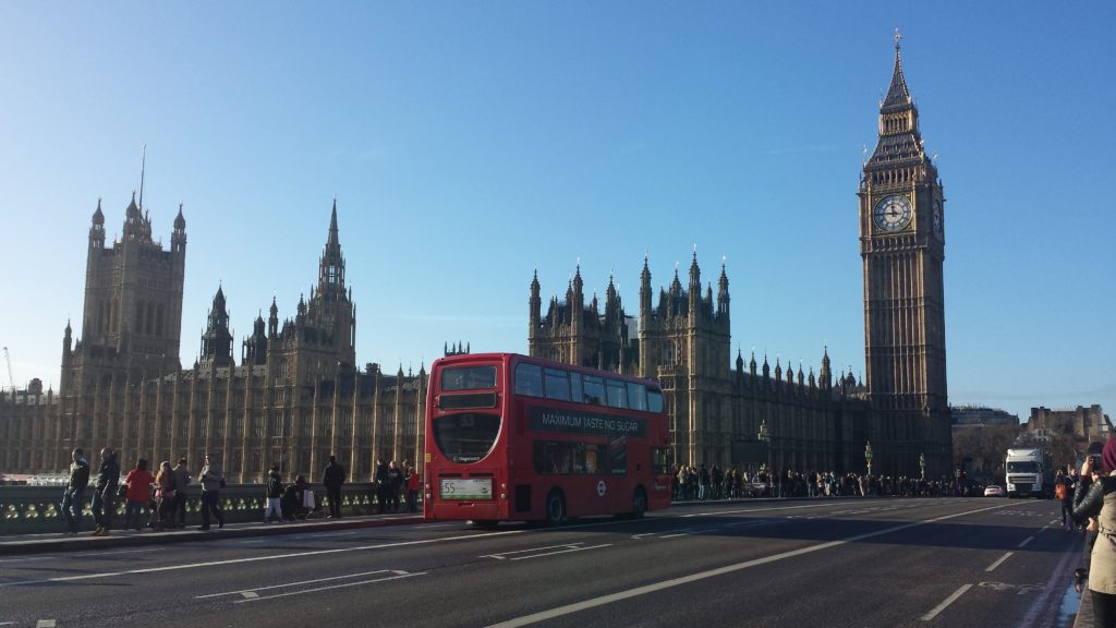 4 Tage in London - London Eye, Houses of Parliament, Big Ben, Roter Doppeldecker