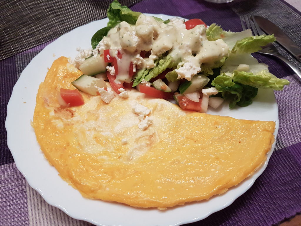 Wochenrückblick 10/ 2017 - Omlette mit Salat