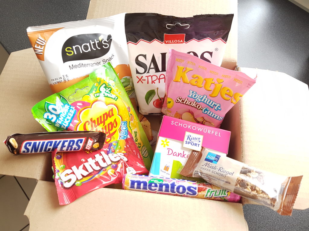 Amazon Süßigkeiten Box, Amazon Probierbox, Süßigkeiten